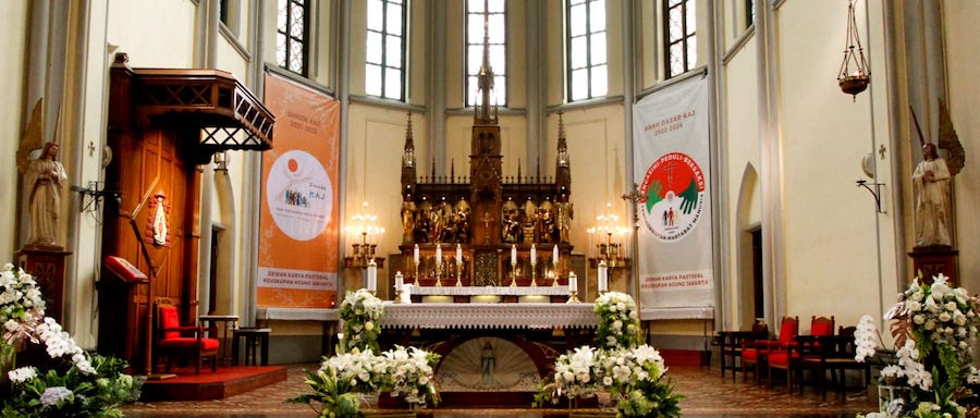 NATAL 2022, GEREJA KATEDRAL GELAR MISA SECARA HYBRID